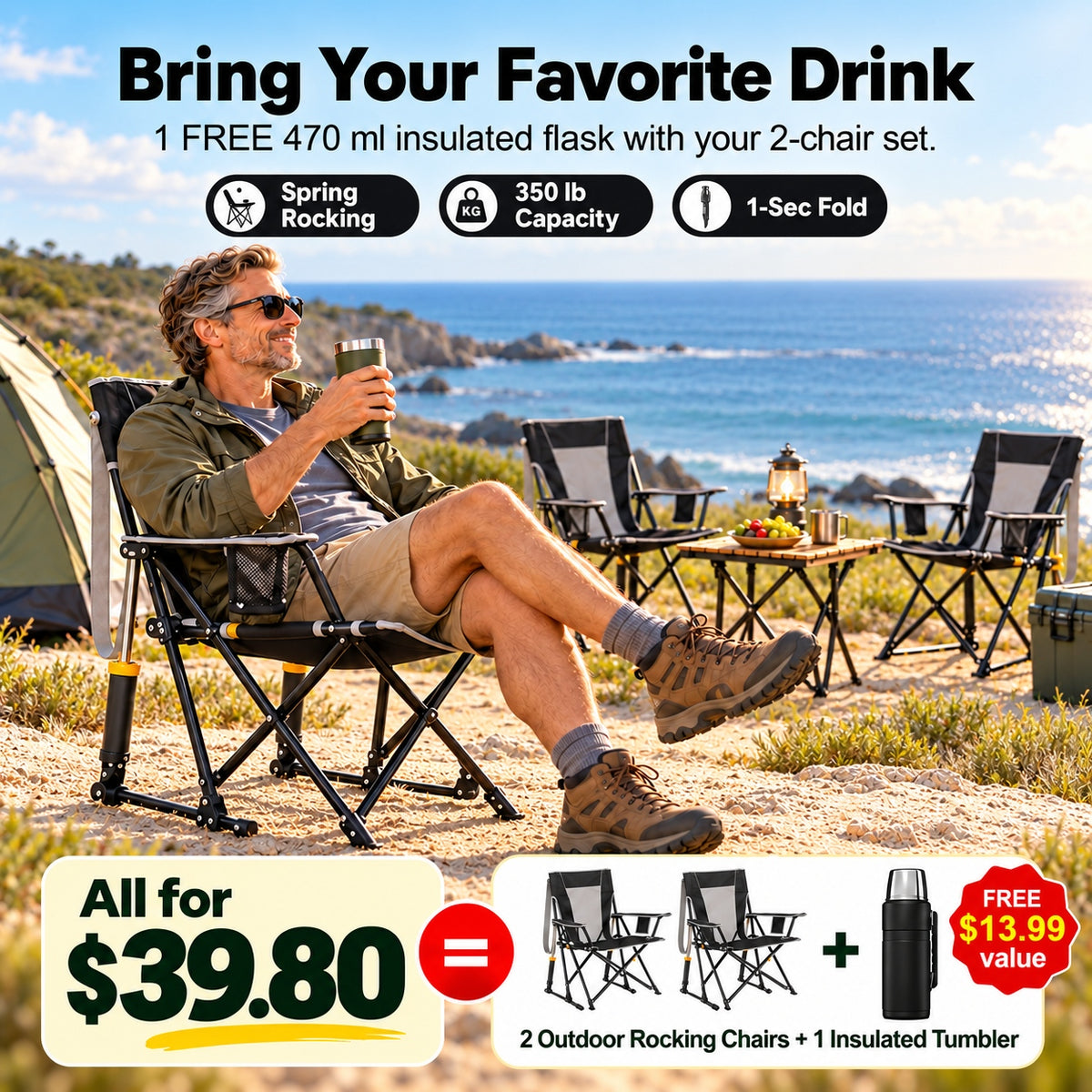 The Rock-Anywhere Auto-Shock Rocker – 2 Chair Set